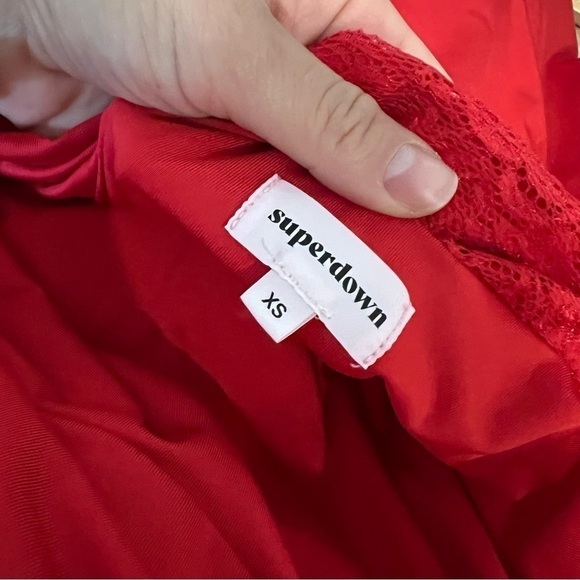 Superdown x Revolve Cowl Neck Drape Back Mini Dress - Picture 11 of 12